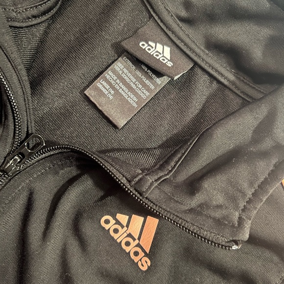 Adidas Zip Up Sweater - size large in kids - Picture 2 of 2